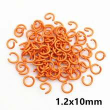 200 piezas de 6/8/10 mm Anillos abiertos de metal de colores para cadenas de collares, anillos divididos, accesorios de joyería DIY, suministros - Anillos de salto - Ver 15