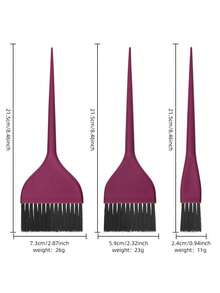 3件套染发刷、染发刷、梳子套装 - 专业美发沙龙专用染发、漂白、挑染工具 - 彩色 - 查看 14