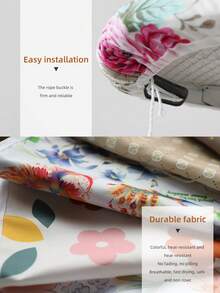 Thick Cotton Ironing Board Cover, High Temperature Resistant Cloth Cover, Removable And Washable Ironing Board Pad - High-temperature Resistant Fabric With Vibrant Floral Patterns - View 6