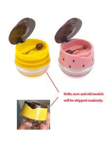 [Mini Reusable Lip Mask Dispenser] Portable Clear Lip Mask & Balm Dispenser - Reusable Mini Cosmetic Jar For Lip Gloss, Samples & Travel Storage - Multicolor - View 11