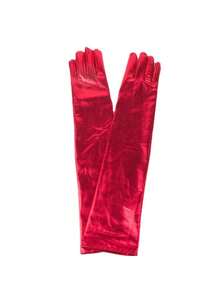 1pair Women's 43cm Patent Leather Gloves Evening Opera Costume Cosplay Dress Up Dark Stretch Performance Gloves - Multicolor - View 4