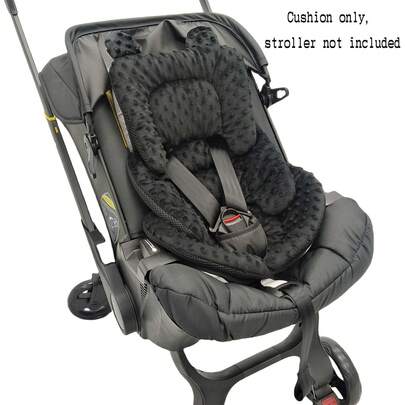 2-In-1 Reversible Baby Car Seat Cushion, Newborn Head/Neck/Body Support Pad, Universal For Car Seat/Stroller/Rocker/Swing, Cute Ear Design, Essential Baby Gift