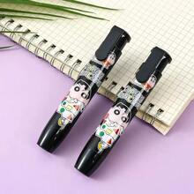 6pcs Crayon Shin Chan Creative Cartoon Press Eraser, Designed For Elementary School And Children, Cute Eraser That Is Easy To Wipe And Shavings Free, Detachable Waste Removal Eraser - Multicolor - View 7