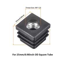 4个黑色塑料圆/方盖 M6 M8 孔螺母保护塞垫圈防尘密封端盖椅子家具配件 - 彩色 - 查看 24