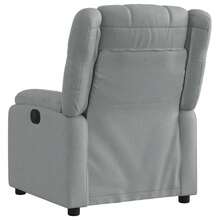 vidaXL Relaxsessel Hellgrau Stoff - Grey - View 4
