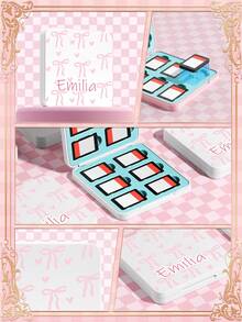 Ayotu 1 Pc Customized Switch Handbag Compatible With Nintendo Switch NS/Switch OLED/Switch Lite/2025 New Switch2 7.9 Inch Case,Bow Background Design, Fashionable And Exquisite,Name Customized Switch Accessories - Multicolor - View 10