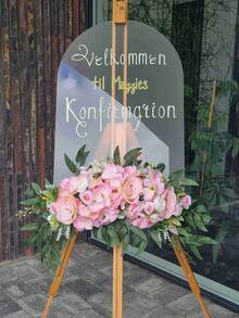 1pc 11.8"X15.7"/15.7"X21.7" Frosted Blank Acrylic For DIY Wedding Directional Sign, Wedding Signage, Birthday Engagement Party Display Board, Party Display - Multicolor - View 1