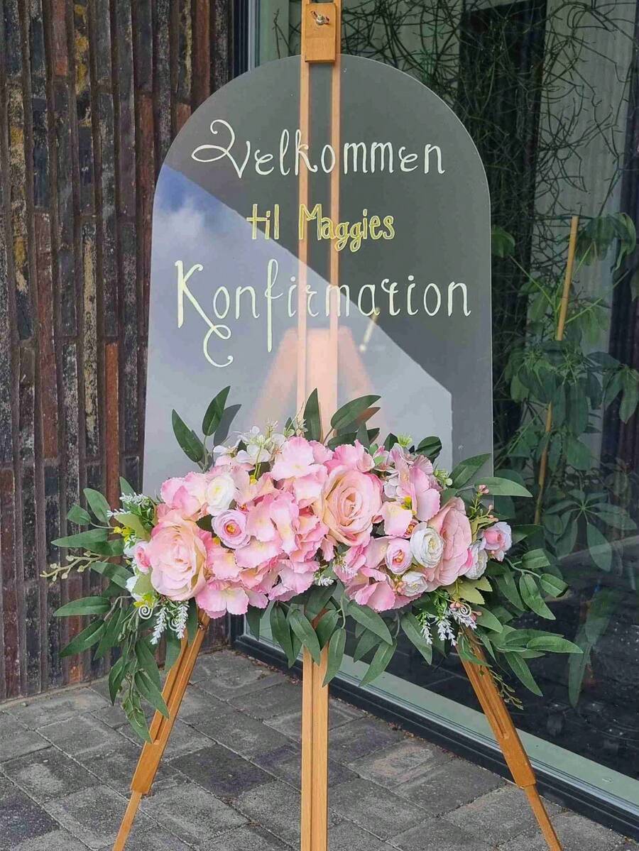 1pc 11.8"X15.7"/15.7"X21.7" Frosted Blank Acrylic For DIY Wedding Directional Sign, Wedding Signage, Birthday Engagement Party Display Board, Party Display - Multicolor - View 1