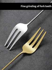 1/2件装勺子，304不锈钢材质，新月星辰图案 - 银色或金色餐具，咖啡餐具套装，斋月吉祥，开斋节快乐，星月设计（购买时请注意尺寸） - 彩色 - 查看 6