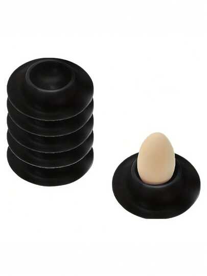 1/5pcs Egg Cups Anti-Break Egg Trays Durable Plastic Stackable Egg Holders With Textured Design For Secure Storage, Breakfast Egg Holders Space-Saving Kitchen Camping Essentials, Egg Cartons, Fridge Organization, Classic Design, Protective Texture