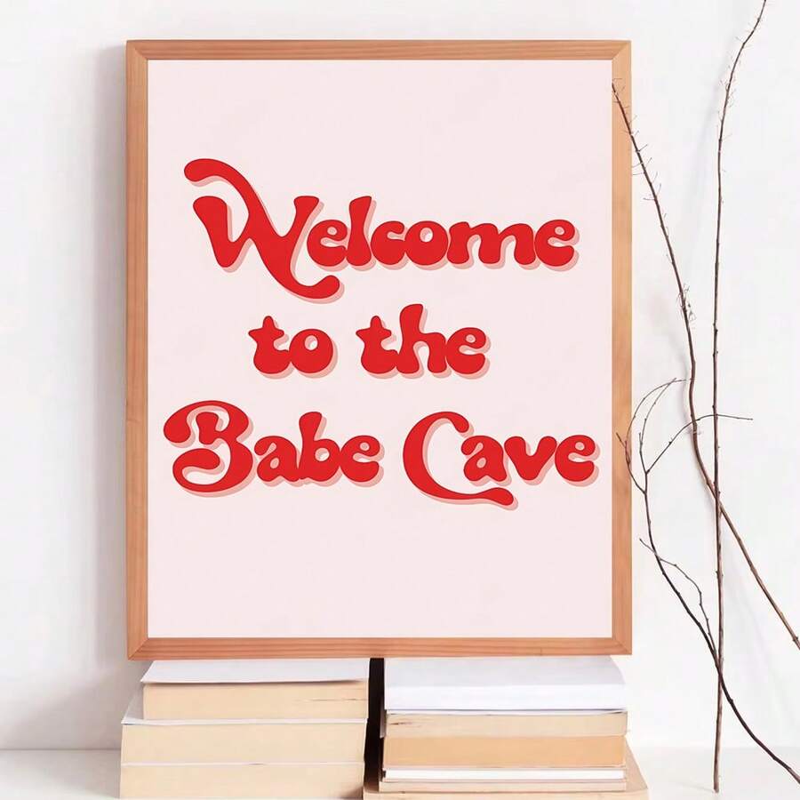 1 pieza Cuadros de pared con citas - Una escena social alegre y agradable, pintura colgante adecuada para reuniones entre mujeres, que promueve la decoración de paredes de oficina, impresión de carteles, arte de pared decorativo en lienzo (sin marco)