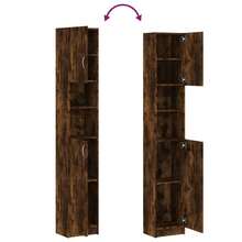 vidaXL Badezimmerschrank Räuchereiche 32x25,5x190 Cm Holzwerkstoff - Giallo - Visualizzare 9
