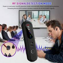 2025 Hidden Camera Detector, Hidden Device GPS Detector, Bug Detector, Suitable For Hotel, Travel, Office, 5-Level Sensitivity (Black) - Multicolor - View 8