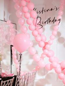 40 Stück rosa verlinkbare Luftballons, für Party, Jahrestag, Hochzeitsfeier Dekoration, Prinzessin Geburtstag, Valentinstag, Babyparty, Junggesellinnenabschied Dekoration, Influencer Outdoor Fotoshooting Dekoration - Pink - Übersicht 8