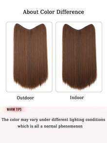 Synthetic High-Temperature Heat-Resistant Matte Fiber Black Straight Clip In Hair Extension - Soft Thick Seamless Hair Extension For Women Wig