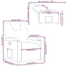vidaXL Relaxsessel Schwarz Stoff - Black - View 11