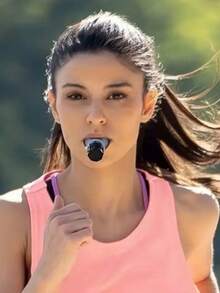 Portable Breathing Trainer,Inhale Respiratory Trainer,Compact Lung Exercise Device,Strength & Respiratory Fitness Equipment,Lung Capacity & Endurance Training Device,With Silicone Mouthpiece & Progressive Resistance System,Improved Sleep Quality,Lung Capacity,For Gym, Cycling, Running, Yoga,Athletics, Swimming, Gymnastics, Martial Arts,Boxing,Football,Outdoor Activities,Ski,Basketball Accessories,Golf Accessories,Fake Braces - Multicolor - View 3