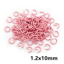 200 piezas de 6/8/10 mm Anillos abiertos de metal de colores para cadenas de collares, anillos divididos, accesorios de joyería DIY, suministros - Anillos de salto - Ver 14