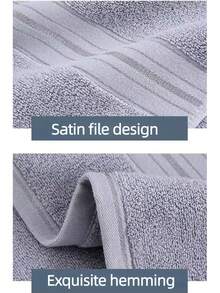 1 pieza Toalla/1 pieza Toalla de baño/Set de 2 piezas Toallas, Toallas de baño/rostro de 100% algodón de alta calidad, suaves, absorbentes, gruesas, resistentes al desvanecimiento, adecuadas para el hogar, hotel, gimnasio, artículo esencial de baño. Tamaño de la toalla: 34*74cm, Tamaño de la toalla de baño: 70*140cm