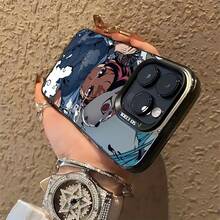 Este estuche de teléfono que presenta al demonio asesino de anime japonés compatible con modelos de 16, 15, 14, 13, 12, 11 Pro, X, XR, XS, 8 y 41 Plus, ofreciendo un acabado mate y protección caídas.17   17promax - Negro - Ver 4