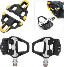 POENVFPO Pedales de Bicicleta, Aluminio Ligero, Tacos Antideslizantes, Pedales para Bicicleta de Montaña, Auto Bloqueantes, Diseño Ergonómico, Ciclismo de Ruta y Recreo - 1 - Ver 3