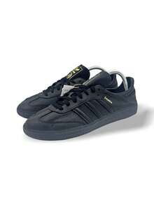 Adidas Originals Samba Decon 休闲轻便舒适防滑低帮软皮Logo男鞋，街头潮流日常通勤款 - 黑色 - 查看 3