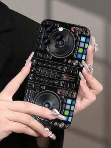 New Fashion TPU Phone Case - Hot Selling DJ Controller Pattern Design Theme Luxury Shockproof Aesthetics Cute Phone Case, Lens Highlighting Protection, Compatible With For IPhone 17/17Air/17Pro/17Promax,16/16Plus/16Pro/16ProMax, 15, 14, 13, 12, 11 Series, Compatible With For Galaxy S Series, Easter Gift, Christmas Halloween Decoration/Birthday Gift, Girlfriend, Boyfriend, Friend Or Yourself. - 黑色 - 查看 1