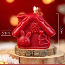1 Pc House Shaped Scented Candle, House Decorative Soy Candle For Creating Atmosphere, Room Decoration, Girlfriend Gift, Graduation Gift, Birthday Gift, Wedding Gift, Mother's Day Gift, Valentine's Day Gift, Women's Gift, Girl's Gift, Wedding Gift, Wedding Souvenir, Home Decoration, Birthday Decoration, New Year Gift, Christmas Decorations, Christmas Gifts - Multicolor - View 13