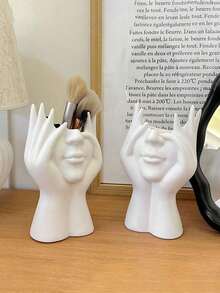1 chiếc hộp đựng bút và cọ trang điểm đa năng hình dáng cơ thể người sáng tạo, thích hợp sử dụng ở trường và nhà, món quà hoàn hảo cho bạn bè, đồng nghiệp và gia đình, đồ dùng học tập, đồ dùng tựu trường, lưu trữ văn phòng phẩm, phụ kiện bàn làm việc văn phòng, đồ dùng văn phòng phẩm, phụ kiện văn phòng phẩm - Nhiều màu - Xem 4