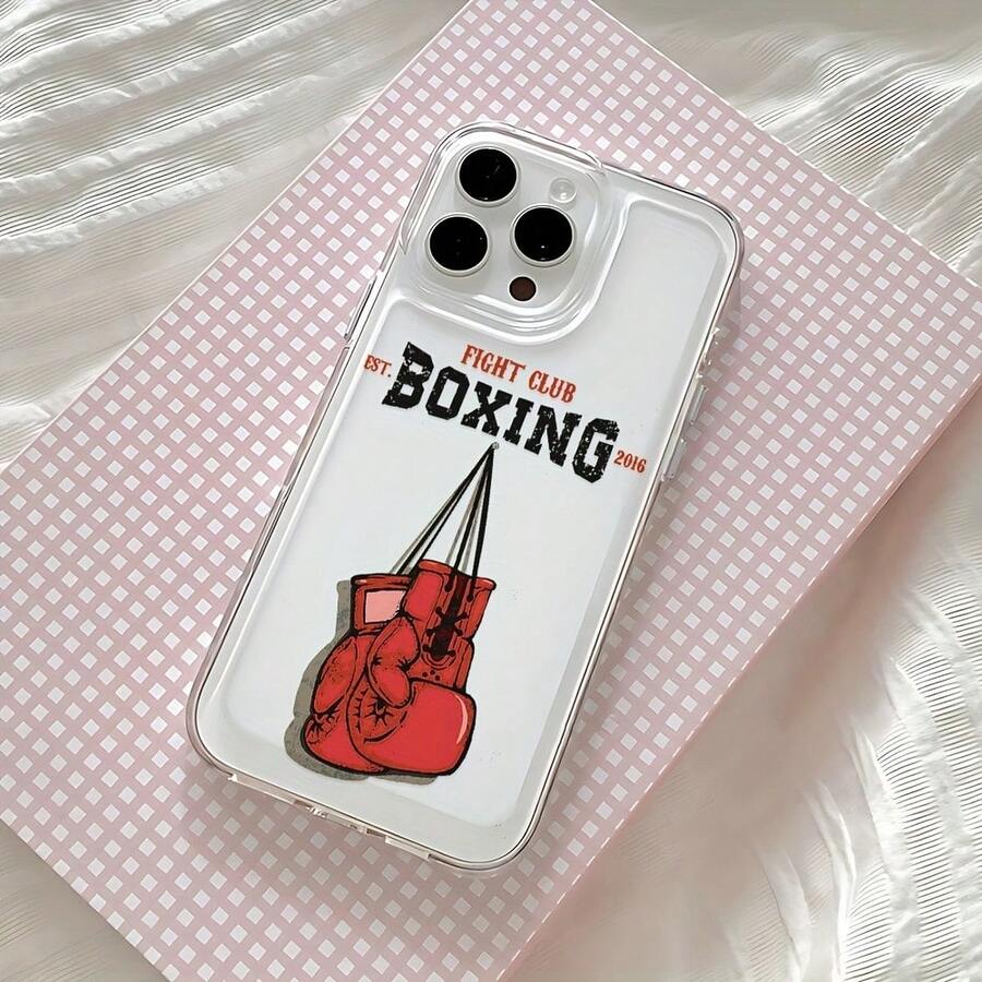Funda de teléfono B-BOXING de moda para iPhone 16e 16 15 14 13 12 11 Pro Max X XR XSMAX 8 7 Plus, cubierta trasera suave de TPU transparente - Colores mixtos - Ver 1