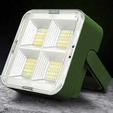 KENSUN 1个便携式太阳能灯，USB可充电LED反射聚光灯泛光灯，建筑照明，户外太阳能灯 - 如圖所示 - 查看 9