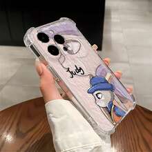 Funda para teléfono Judy Hop con un lindo diseño de personaje, se adapta perfectamente a tu , , OPPO,  17,  16,  16 ProMax,  15,  15 ProMax,  14,  13,  12 y  11 Pro, hecha de TPU y ofrece protección a prueba de golpes. Este es un gran regalo para familiares, amigos, niños, cumpleaños, Halloween, Navidad, novios, novias y San Valentín. - transparente - Ver 4
