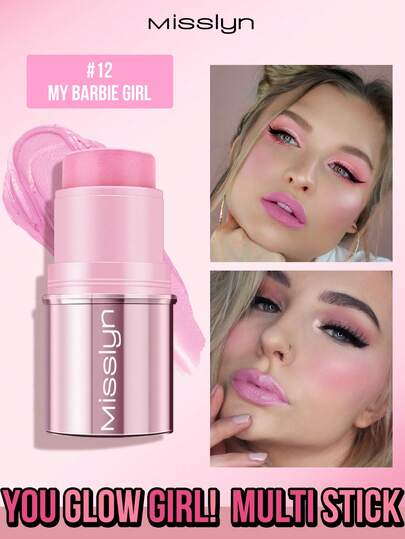  MISSLYN - Brilla ragazza! Stick per trucco multifunzionale, stick per trucco cremoso multifunzionale, alto potere coprente, facilmente sfumabile, crea un aspetto di trucco leggero, tonalità da chiare a medie, marchio di trucco, cosmetici per il viso, adatto a donne e ragazze, perfetto per l'inverno, stile Y2K, moda, regalo di compleanno, miglior regalo, regalo di San Valentino, essenziale per feste, regalo di Capodanno, migliori colori, vegano e senza crudeltà