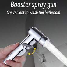 (3-Piece Set) Toilet Bidet Sprayer, Faucet Bidet Sprayer, Bathroom Handheld Bidet Sprayer With 59in High-Density Hose And Built-In Holder