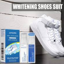 JAYSUING White Shoe Cleaner,Strong Clean Stains, Fast Clearing & Whitening, Refreshed, Polish, Remove Yellow, Efficient, No Pungent Odor, Fading - Blanco - Ver 11
