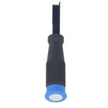 Right Angle Chisel Chrome Vanadium Steel TPR Handle Square Corner Chisel For Woodworking Slotting Cutting - 黑色 - 查看 3
