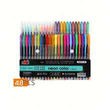 12/18/36/48/60 Sparkling Gel Pen Colored Neutral Pen Ballpoint Pen Hand Account Pen Children's Luminous Sparkling Star Notes Special Color Pen Mini Sparkling Pen Candy Color Marking Pen Set Fluorescent Pen 1 0 Neutral Pen (Random Style And Color)