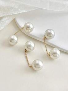 3 Pcs Of Trouser Leg Shortening Pearl Jeans Ankle Clips, Used To Prevent Trouser Legs From Dragging At The Bottom, Anti-Slip Slipper Buckles, Trouser Length Adjusters, Prevent Trouser Legs From Dragging On The Ground, Suitable For Jeans And Trousers, Waterproof, Portable, Wear-Resistant, Shortening Craftsmanship, Corner Knot - Multicolor - View 3