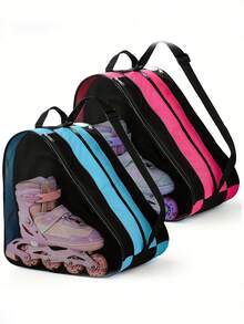 容量为 3 层的冰上滑冰包，配有重型鞋架/可调节肩带和带标志窗口，适用于直排轮滑鞋、溜冰鞋、滑冰鞋/&、& S，冰袋，适用于冰场、网球包、冷藏包、雪鞋、冷却箱、冰盒、冰罩、冷藏袋，适合作为圣诞节、新年和情人节礼物。