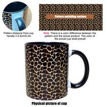 1 chiếc cốc cà phê/ly gốm in hình động vật, dung tích: Xấp xỉ 11 oz, cốc nước đa năng, họa tiết da báo, họa tiết da rắn, món quà lý tưởng cho Giáng sinh, Ngày lễ Thánh Patrick, Lễ Phục sinh, Ngày lễ tình nhân, Ngày của cha và Ngày của mẹ khi trở lại trường - Đen và trắng - Xem 16