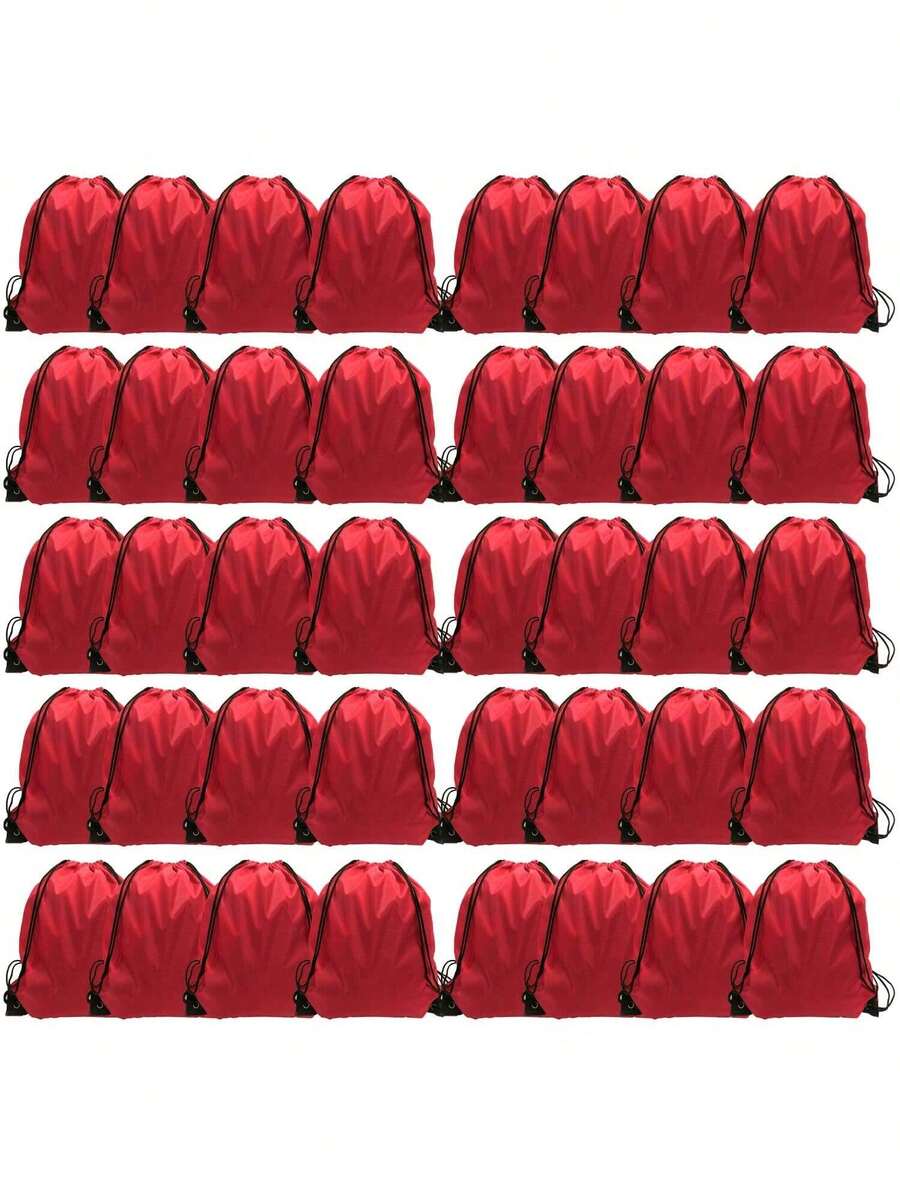 Drawstring Backpack Bulk 48 Pcs Drawstring Bags Bulk Nylon Draw String ...