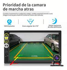 Carsapro Autoestéreo 2Din 7 Pulgadas Pantalla Táctil Mirrorlink MP5 Para Carro Con Reproductor Multimedia Auto Estéreo Bt Fm Usb Aux Estereo - 7010C - Ver 6