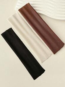 3pcs Women Fashion Sports Headbands, Non-Slip Women Headbands, Women Minimalist Basic Headbands, Makeup Headbands, Elegant Style Hair Accessories, Headbands, Hair Bands, Wide Soft Women Headwear Hair Bands, Bohemian Fashion Elastic Yoga Hair Bands, Knotted Elastic Non-Slip Large Hair Bands, Suitable For Yoga Running Sports In Multi-Colors, Sports, Elastic And Sweat-Absorbent; Yoga, Hair Accessories, Random, Non-Slip Fashion Sports Headbands, Soft Fabric Elastic Headbands For Workout, Yoga, Running