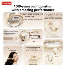 Lenovo EA366 Ear-Hook Bluetooth Headphones, Open-Back Bone Conduction, Bluetooth 5.4 Stable Connection, Sweat-Proof And Anti-Loss For Exercise, Compatible With Apple, Huawei, And Xiaomi, Black - Black - View 2