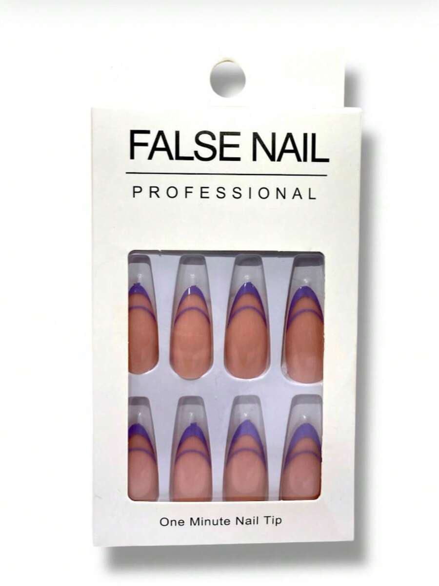 Uñas press on para todo tipo de ocasión y fácil de poner - Beis - Ver 1