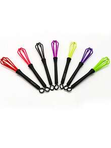 1/3/5/10pcs Manual Egg Beater, Multi-Function Plastic Egg Whisk, Kitchen Egg Mixer, Hand-Held Egg Whisk, Suitable For Cake Baking And Cooking