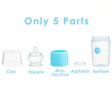 PopYum  9 Oz Anti-Colic Formula Making Bottle 3-Pack - Blue - 藍色 - 查看 3