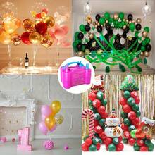 Bomba eléctrica mini para globos, bomba portátil para globos, inflador para decoración de fiesta de cumpleaños (220V-240V 300W) Atención: No se pueden usar globos de 5 pulgadas