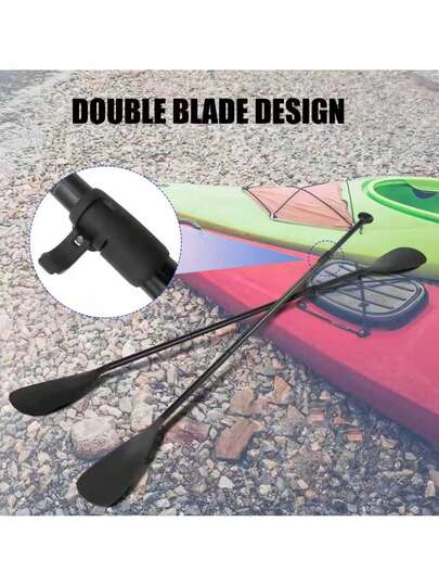 حلقة ضبط المجداف يمكن ضبط وتحكم في إحكام الربط وطول الأقسام بين أجزاء المجداف. مشبك المجداف سريع الإطلاق لضبط عمود المجداف مناسب لمعظم أعمدة المجاديف