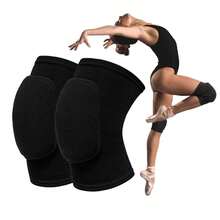 1 Coppia di Fasce di Compressione Regolabili per il Ginocchio con Protezione della Rotula per Donne, Adatte per Danza, Pallavolo, Calcio, Yoga, Corsa, Ginocchiere Morbide e Traspiranti - Multicolore - Visualizzare 3